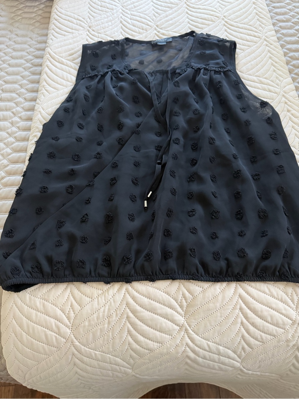 Belldini Black Sleeveless Tie-Neck Camisole